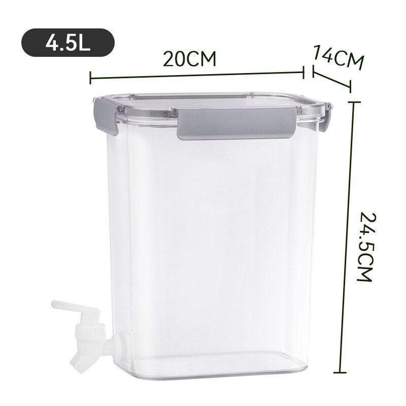 Koud Water Kruik Met Tap Water Drank Dispenser Fruit Theepot Tank Koelkast Plastic Waterkoker Pot Koud Water Kruik Voor Limonade: A3