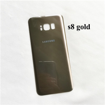 Samsung Galaxy S8 plus case Original 3D Glass Back Cover Battery Case Samsung S8 Housing Cover Replacement + Adhesive Sticker: s8 gold