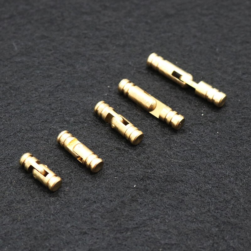 10 Pcs/pack boîte à bijoux vin caisse en bois fournitures caché Invisible caché baril charnière pur cuivre meubles matériel