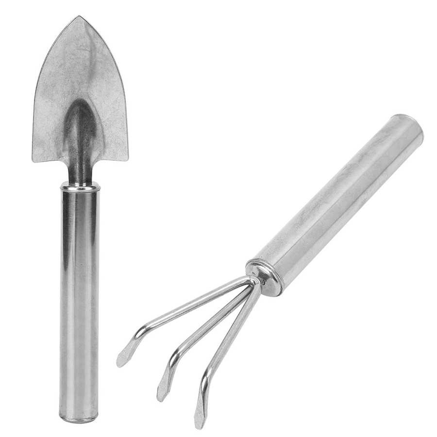 Outil de désherbage en acier inoxydable, petite pelle de jardinage, outils de jardinage, râteau, outil d'excavation, plante de fleurs, bonsaï, outil à main de jardinage