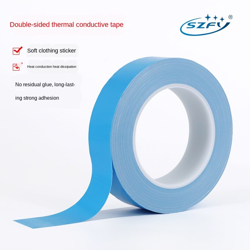 25m 8/10/12/20mm Width Double Sided Transfer Heat Tape Thermal Conductive Adhesive Tape For PCB CPU LED Strip Light Heatsink