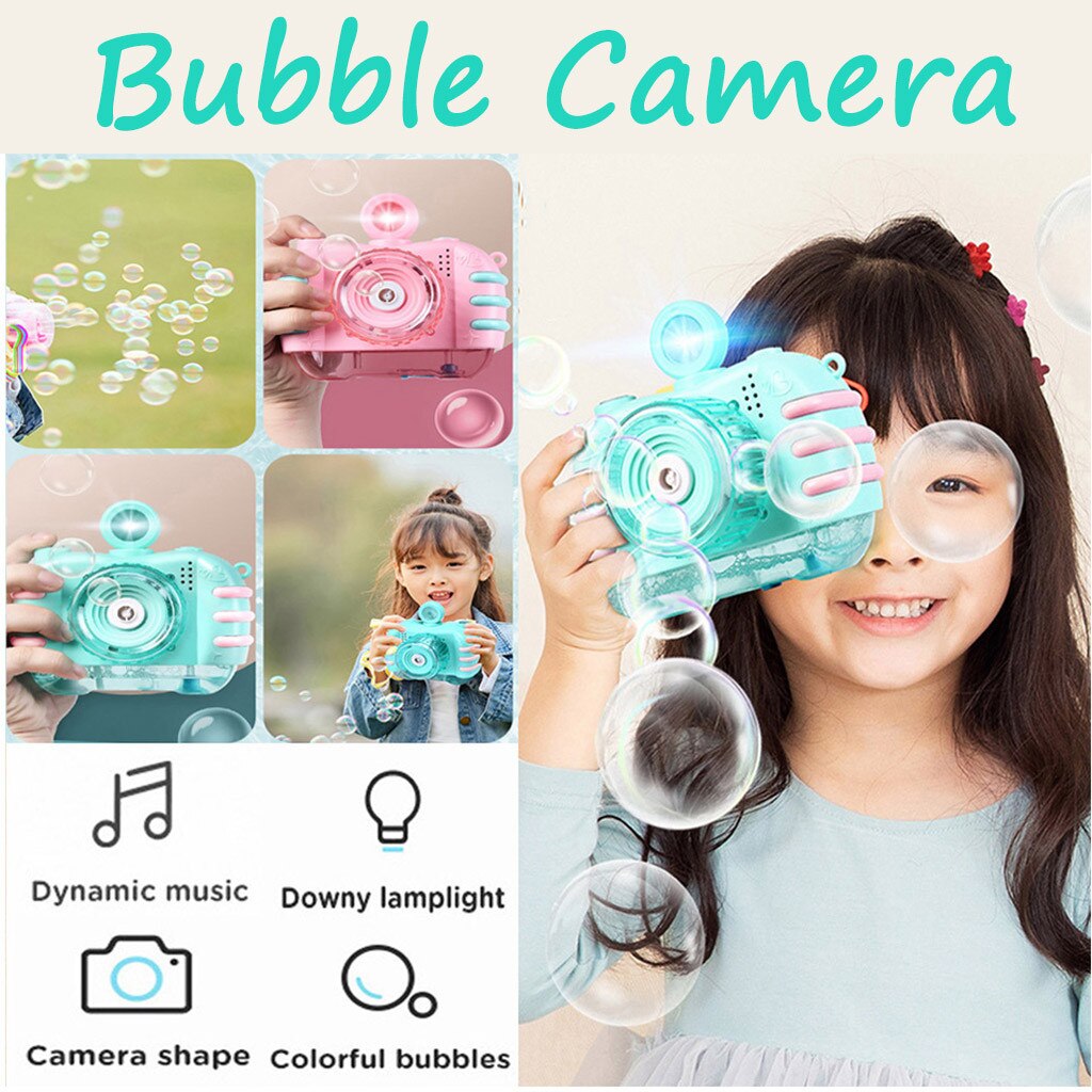 Kinderen Muziek Camera Bubble Speelgoed Automatische Bubble Blower Machine Speelgoed Voor Kinderen