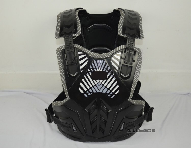 Motorbike Street Moto Riding Protector Motorcycle Scooter Espalda Action Chest Protection: Black