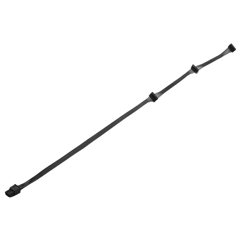 6 Pin 1 To 4 SATA Modular Power Supply Cable For CORSAIR Rmx Series RM550X RM650X RM750X RM850X RM1000X , 2Pcs