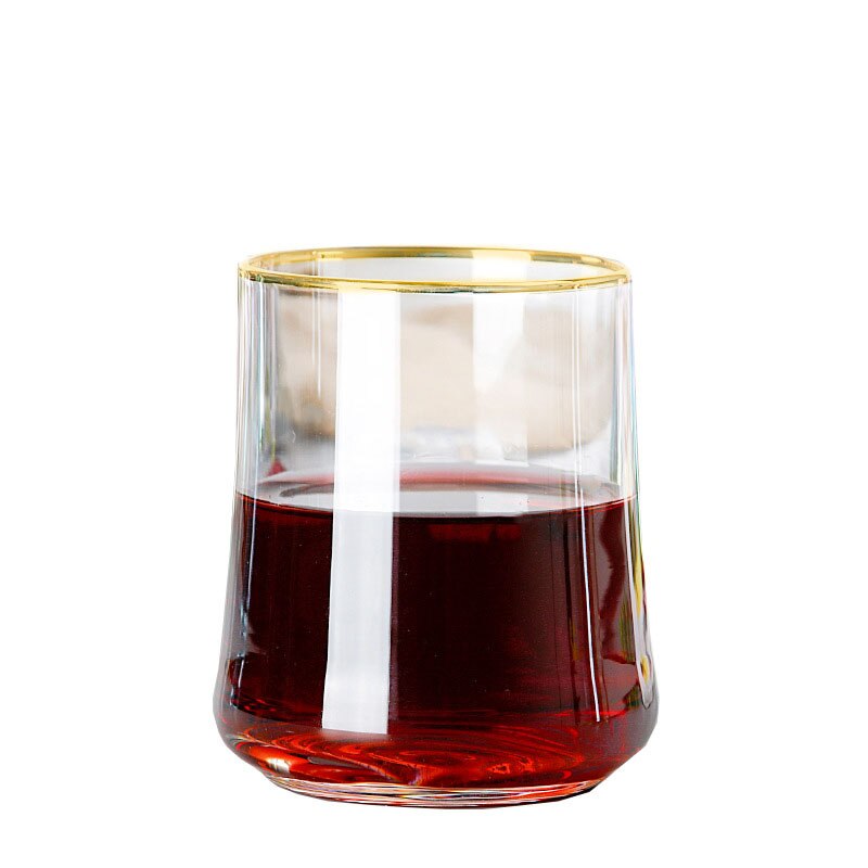305ML Simple Colorful Crystal Clear Glass Water Cup Whiskey Glass Juice Cold Drink Cocktails Cup Home: Phnom Penh