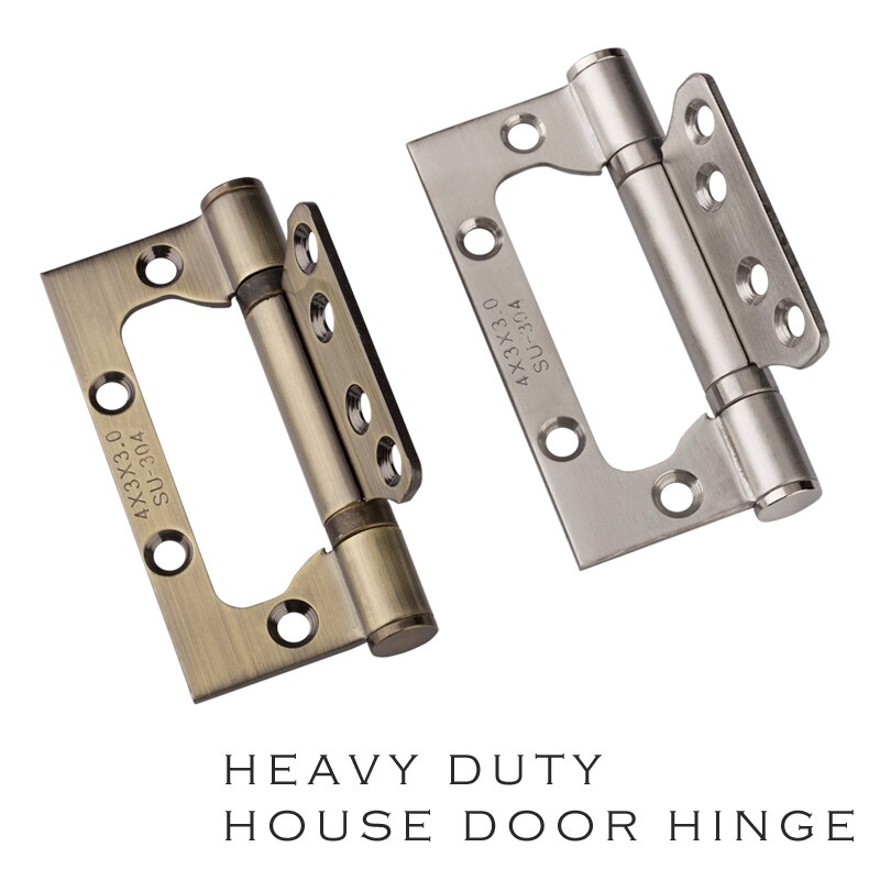 brushed nickel and bronze color stainless steel 4" Heavy Duty house Door Hinge open 270 degree Hinge with screws