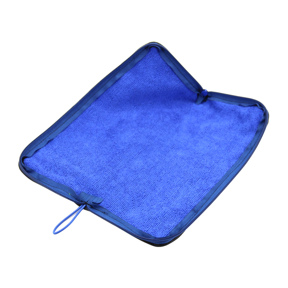 Storage Water Absorbing Practical No Leaking Full Cover Foldable Umbrella Bag With Zipper Organizer Portable Easy Clean Durable: Blue