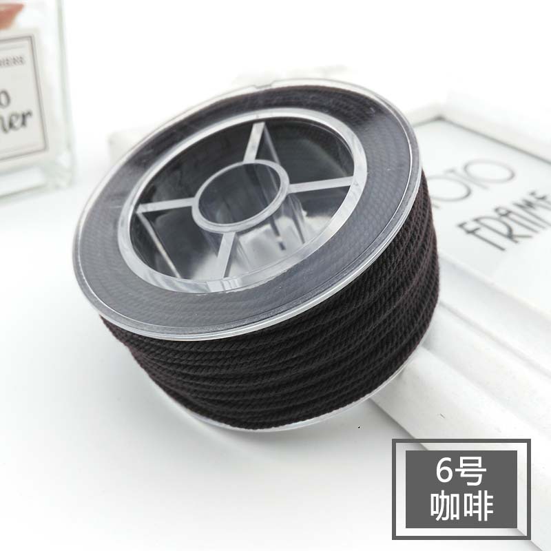 30M bawełniany przewód nylonowy 1.2mm chińnarty węzeł makrama przewód koraliki na nitkach ciąg DIY pleciona bransoletka tworzenia biżuterii DIY frędzle: MATOWE