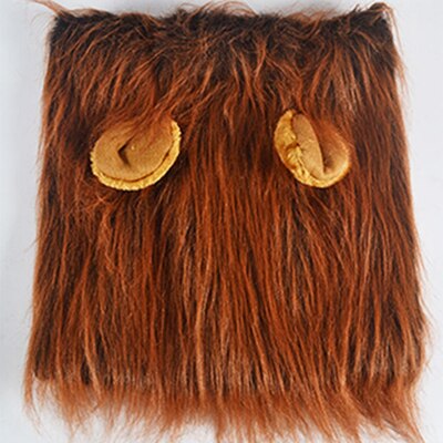 Perruque/oreilles pour grand chien | 4 couleurs, Costume pour animaux domestiques, crinière de Lion, déguisement d'halloween: 4