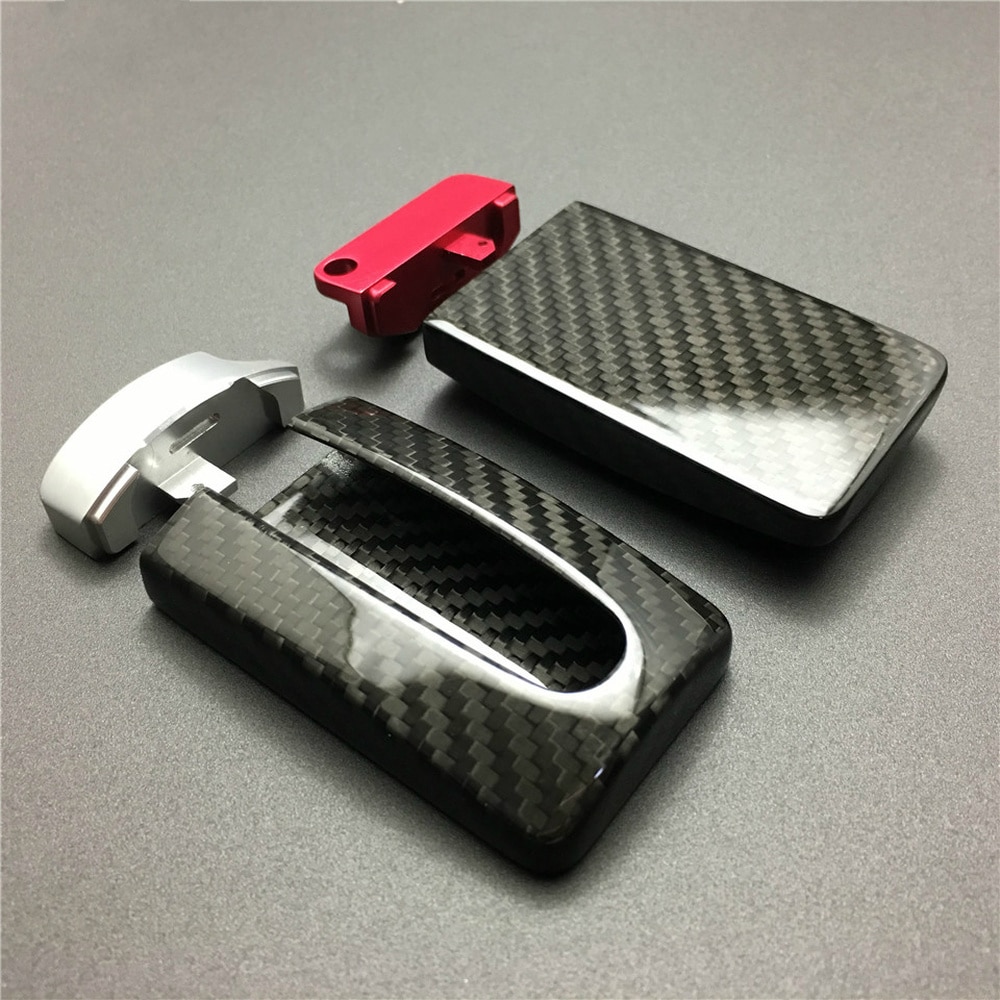 1pc porte-clé à distance en Fiber de carbone porte-clés coquille couvercle porte-garniture pour NISSAN R35 GTR G-TR 370Z 350Z J11 Z34