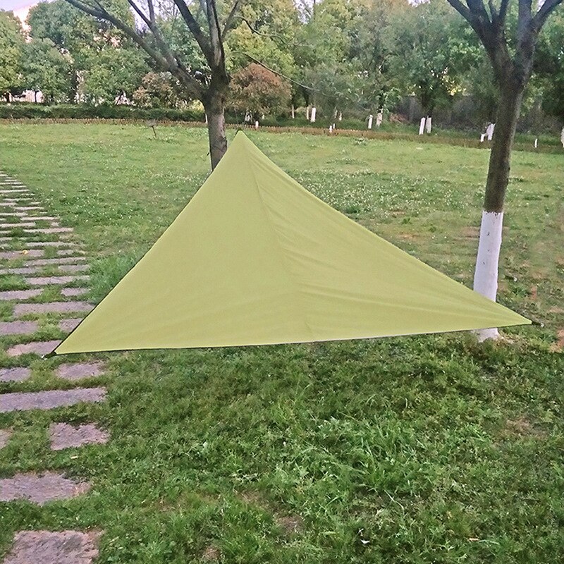 Portable sunshade and sunscreen outdoor canopy Camping triangle canopy canopy: Grass green / 6-6-6