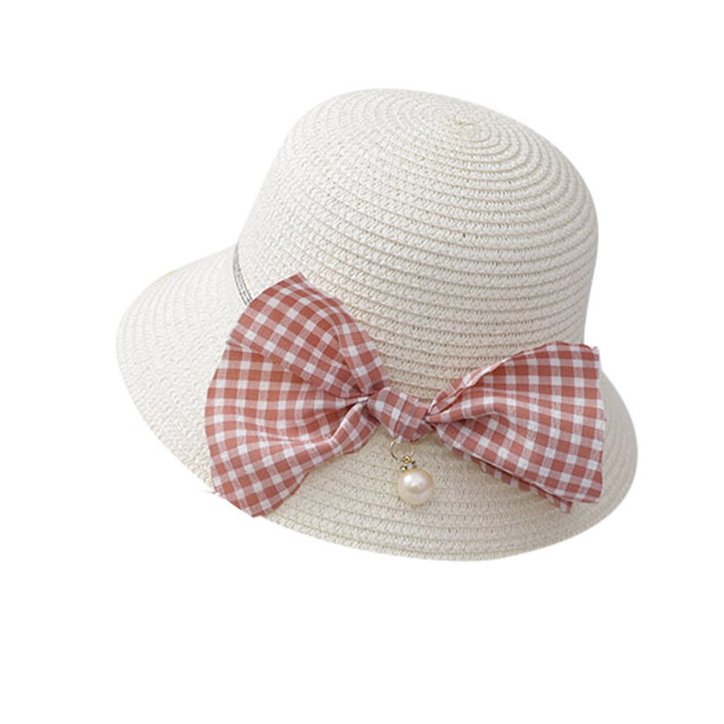 Meisjes Strohoed Leuke Prinses Hoeden Kids Summer Straw Hat Strik Strand Zon Hoeden Voor Meisjes Kinderen Zon hoed