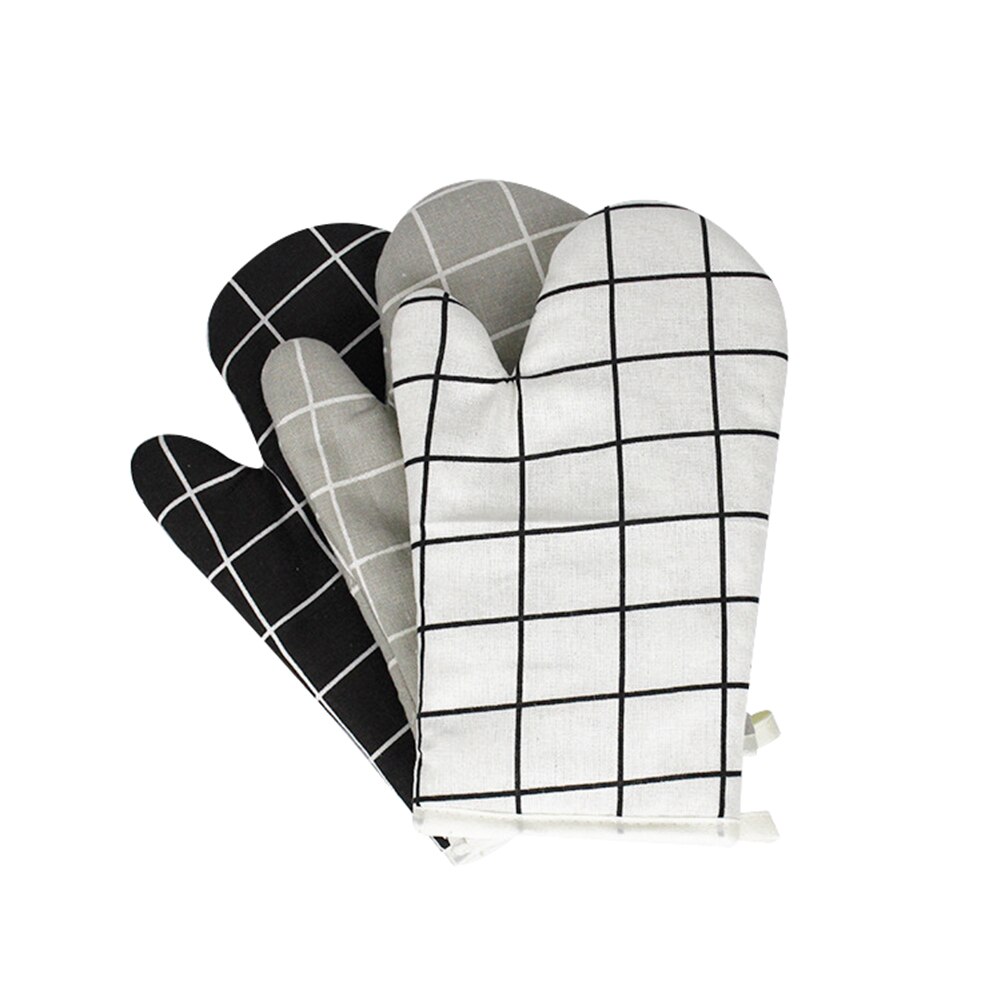 Guante de algodón para el horno guantes antideslizantes aislantes antideslizantes para cocina guante de horno microondas