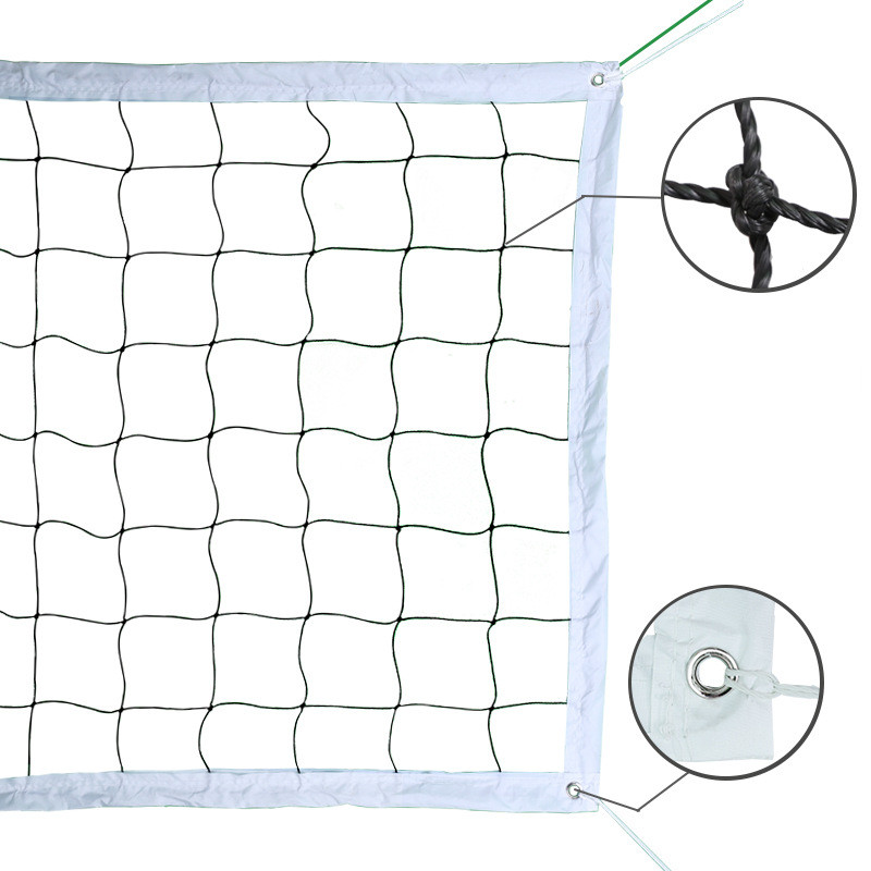 Utomhus beachvolleybollnät 960 x 100cm volleybollnät träningsstandard tennis badmintonnät för inomhusbruk