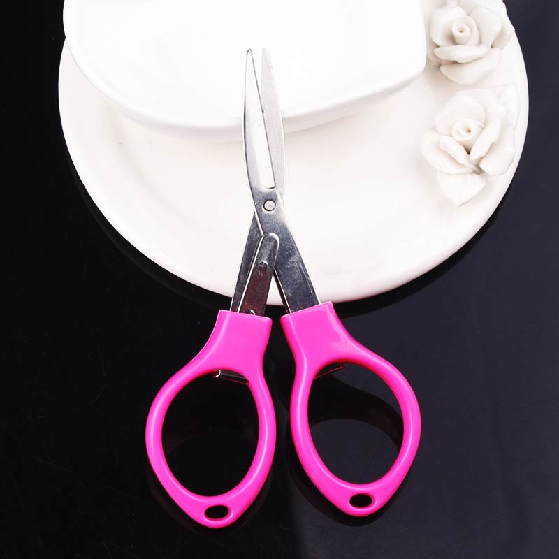 Portable Mini Folding Scissors Multi-Purpose Household Scissors For Travel DIY shear Student Office Scissor School Stationary: JD040MH