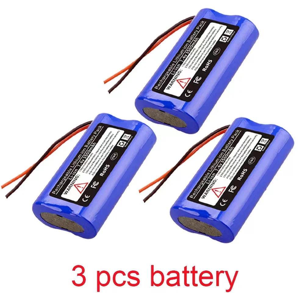 Akumulator litowo-jonowy 18650 7,4 V 3500 mAh z płytką zabezpieczającą PCB: Złota