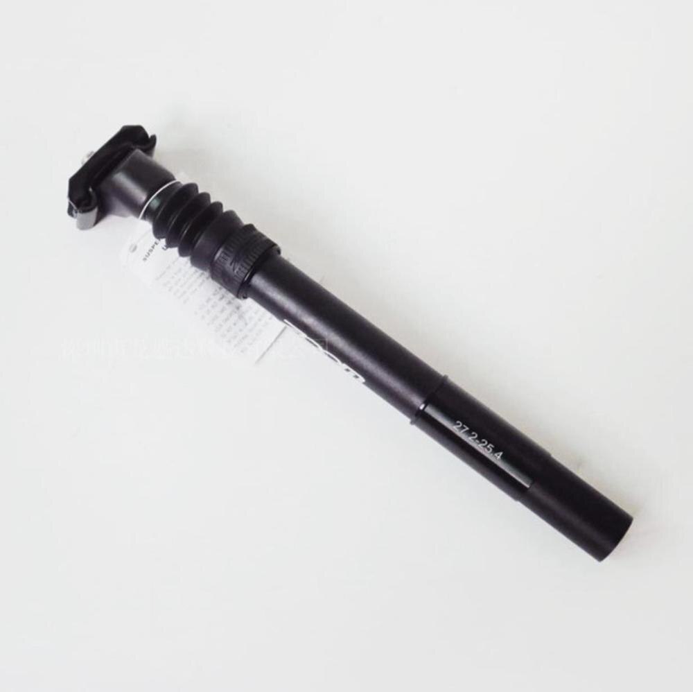 ZOOM-tija de sillín para bicicleta, amortiguador de Ciclismo de Carretera, tubo de 25,4/26,6/26,8x300MM: 26.6 black