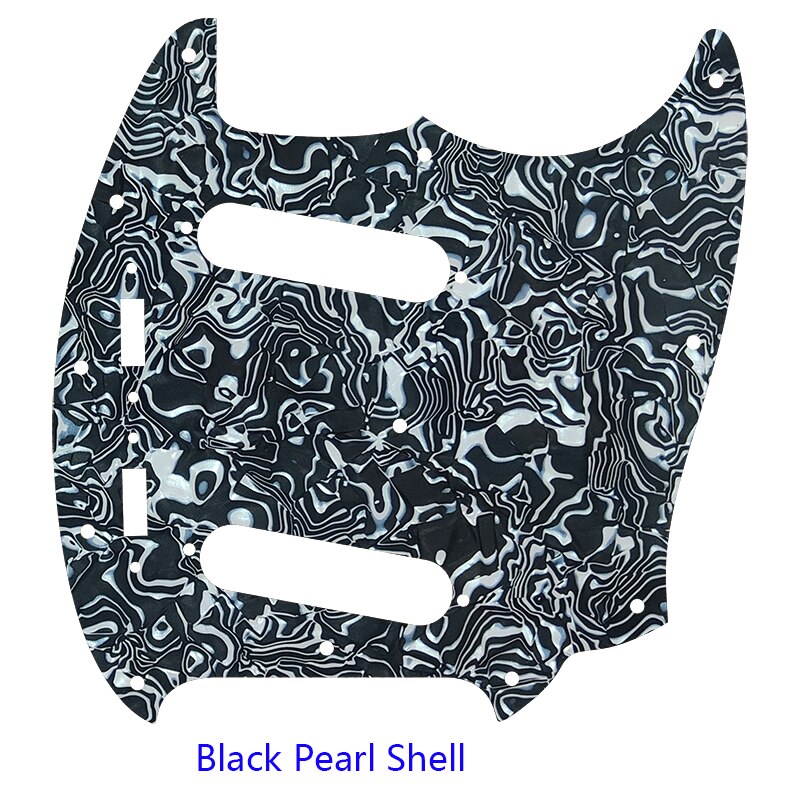 Pleroo Custom Gitaar Pickgaurd Scratch Plaat-Voor Ons Mustang Gitaar Slagplaat Scratch Plaat: black pearl sehll