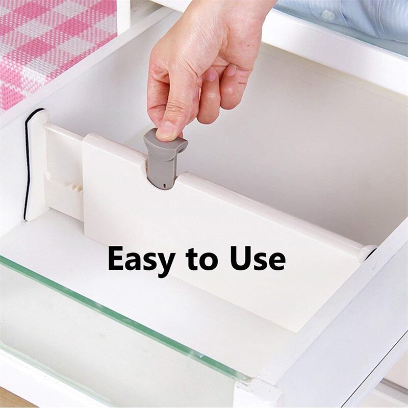 Partition Board Retractable Drawer Divider Multi-use Adjustable Drawers Partition Board Kitchen Storage Organization