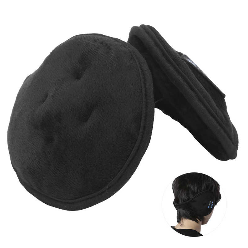 Écouteurs hiver cache-oreilles musique pour Bluetooth 5.0 doux peau amical Rechargeable oreille plus