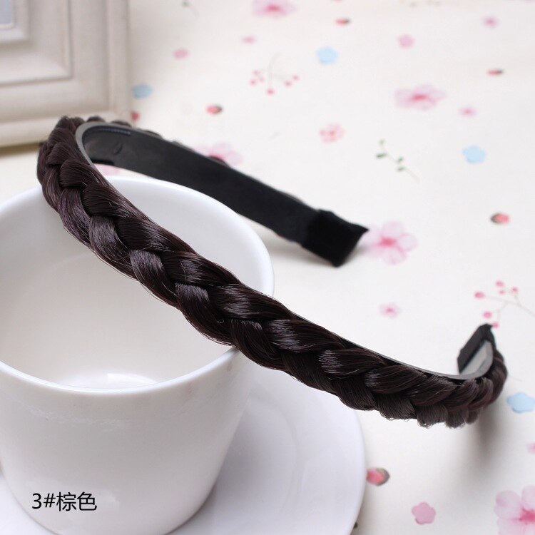 Bandeau fausse torsion tressé pour filles | 1 pièce de version coréenne de cheveux de , cerceau pour tête avec clip boutique: 2