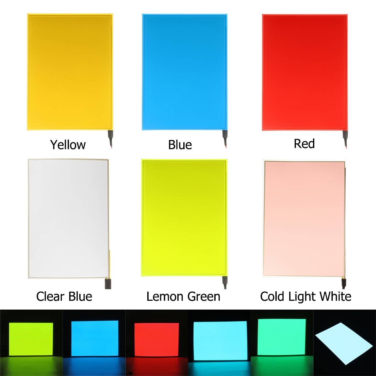 A4 LED EL Tafel Elektrolumineszenz Papier Neon- Blatt Hintergrundbeleuchtung Dekoration Wandler 12V Für Heimat Auto Einkaufen Einkaufen Party
