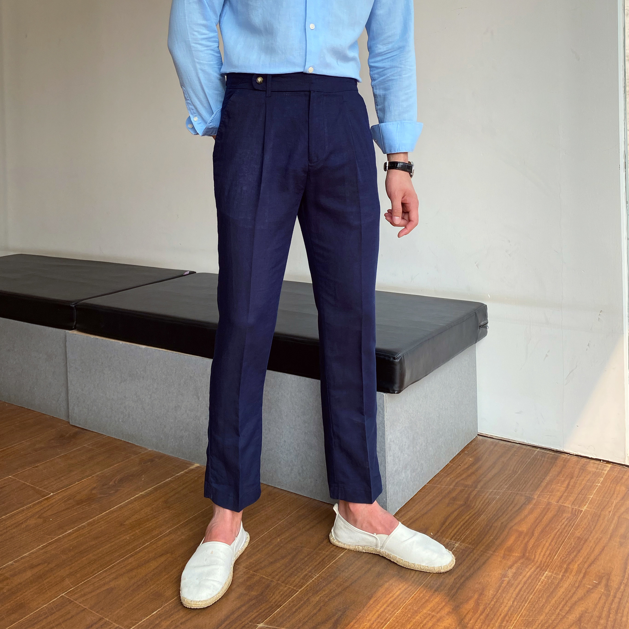 Pantalones formales para Hombre, pantalón de cintura alta, informal, recto, de oficina, de vestir, Social, Otoño, 2022
