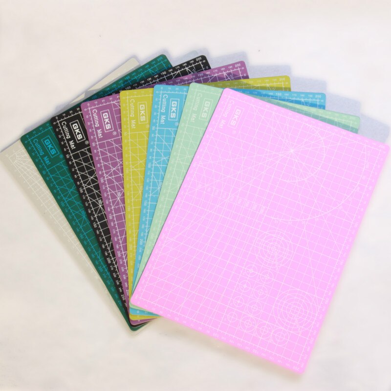 Pvc Cutting Pad A3 A4 Rectangular Grid Line Diy Model Tool Board Pad Tool Fabric Leather Paper Model Self-healing Cutting Board