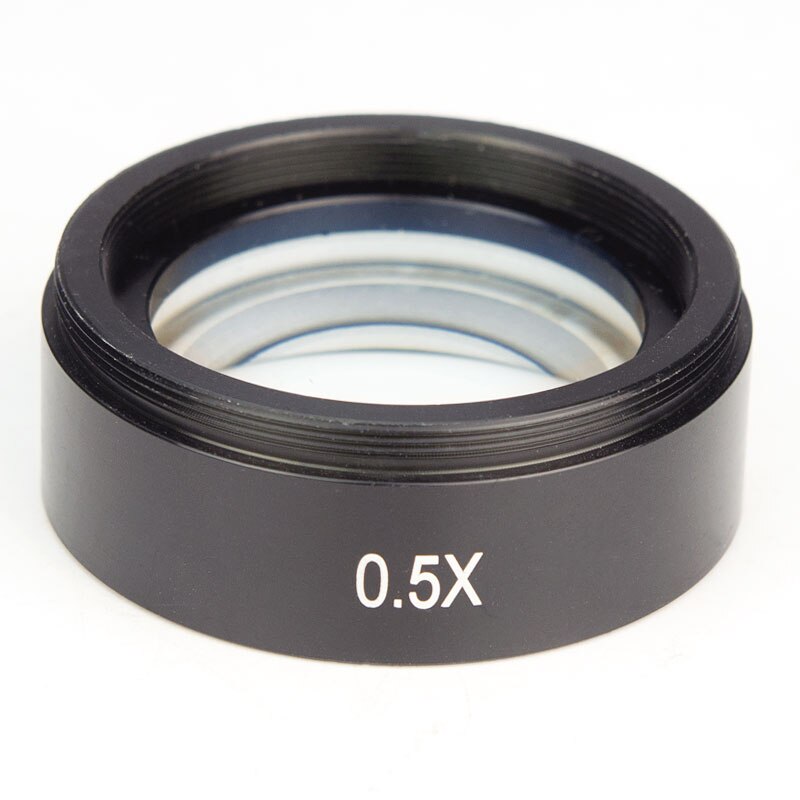 0.5X Auxiliary Objective Lens Barlow Lens for Zoom Stereo Microscope Thread 48mm Trinocular stero Microscope Accessories: Default Title