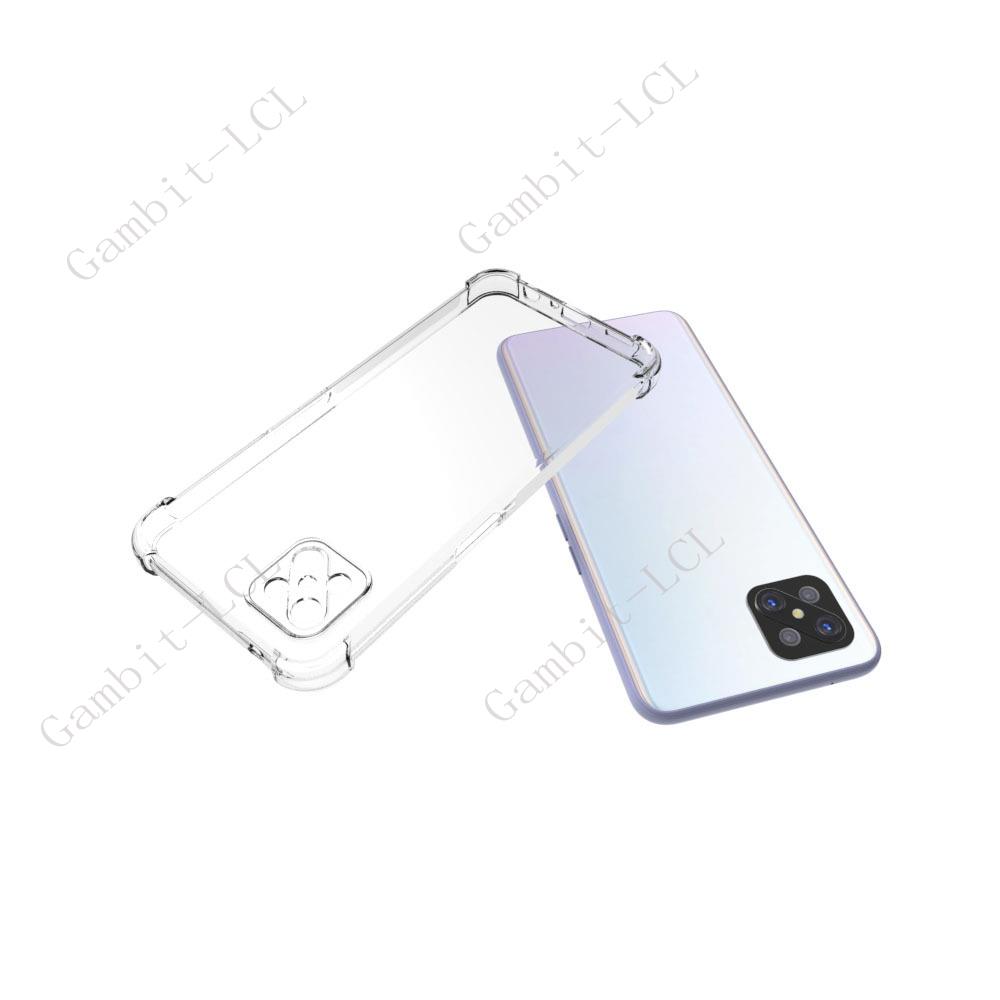 Faldsikkert cover til oppo reno 4 z 5g 6.57 " blødt silikone tpu originalt stødsikkert bagcover til reno 4z reno 4 4z cph 2065