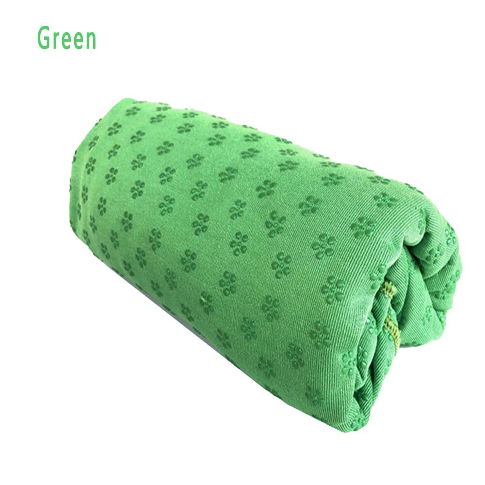 186*61Cm Yoga Handdoek Yoga Matten Zweet-Absorberend Antislip Yoga Mat Pilates Home Outdoor Sport gymnastiek Yoga Fitness Benodigdheden: green