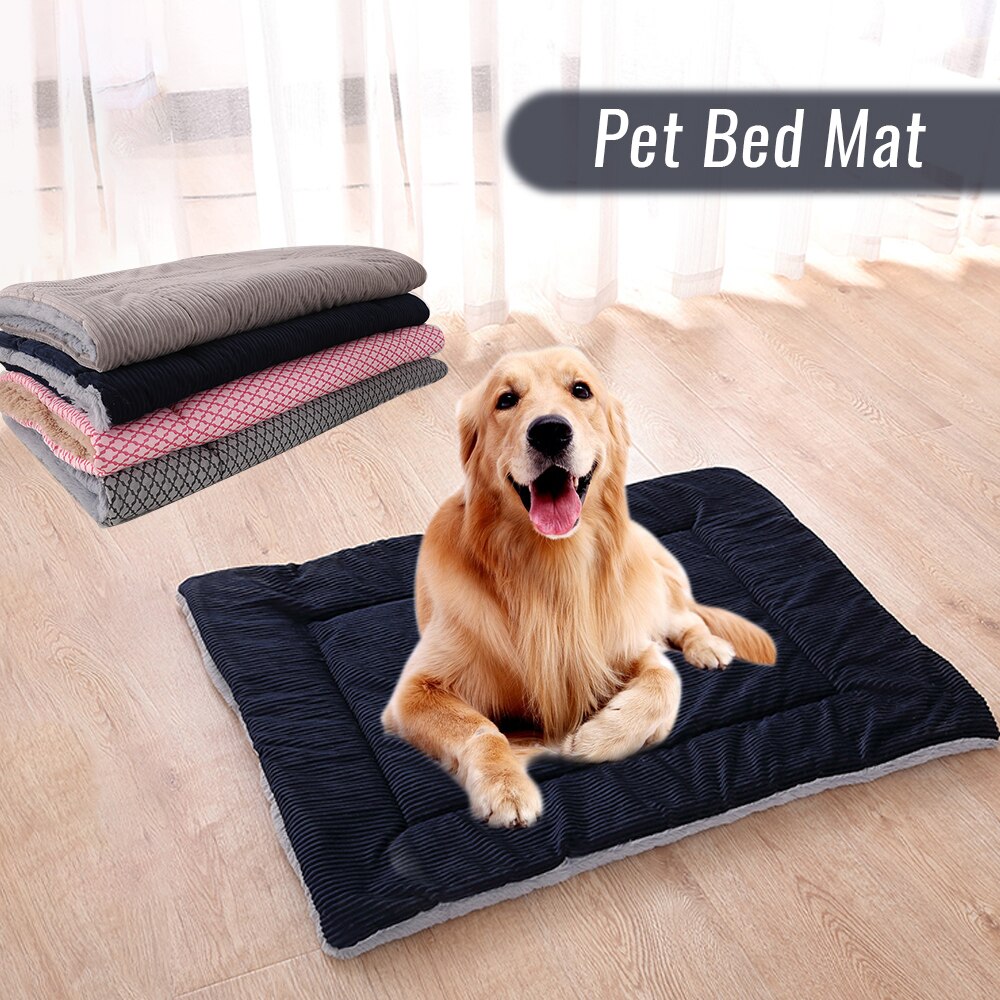 Cat Bed Dog Bed Pet Mat Winter Thicken Warm Cat Dog Blanket Puppy Sleeping Cover Towel Cushion House For Small Medium Large Dog