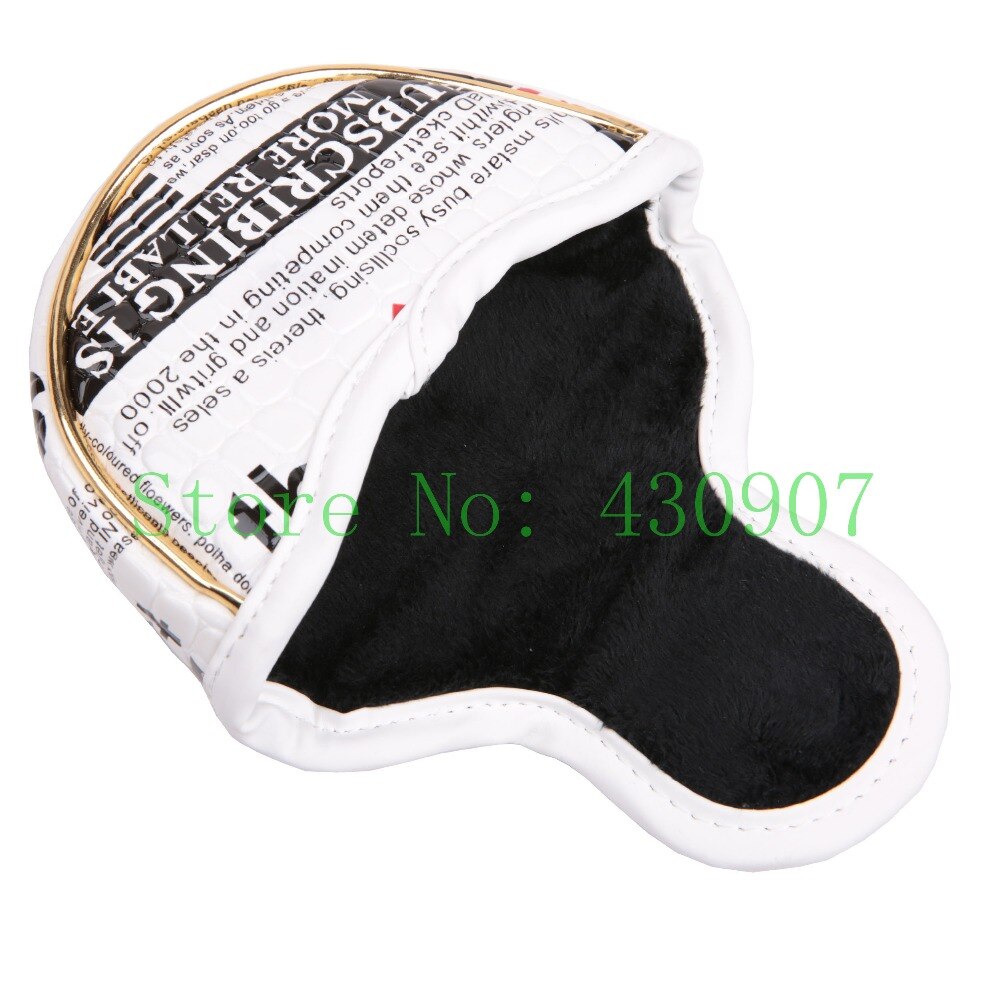 1Pc Golf Mid Mallet Putter Cover with Magnetic Closure Putter Head Cover