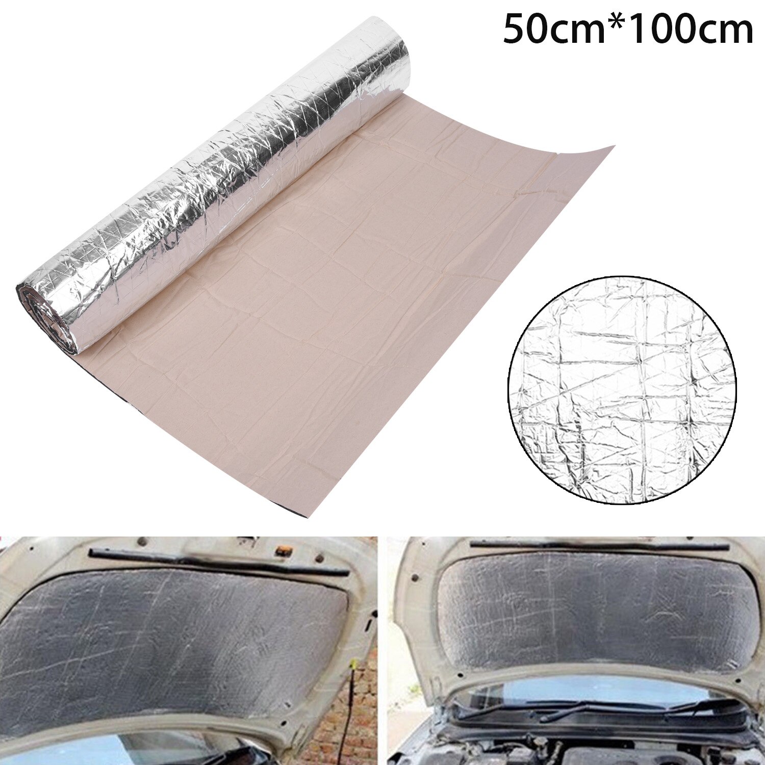 50cm*100cm*5mm auton pakettiauton eristys melua vaimentava huppu lämmöneristys
