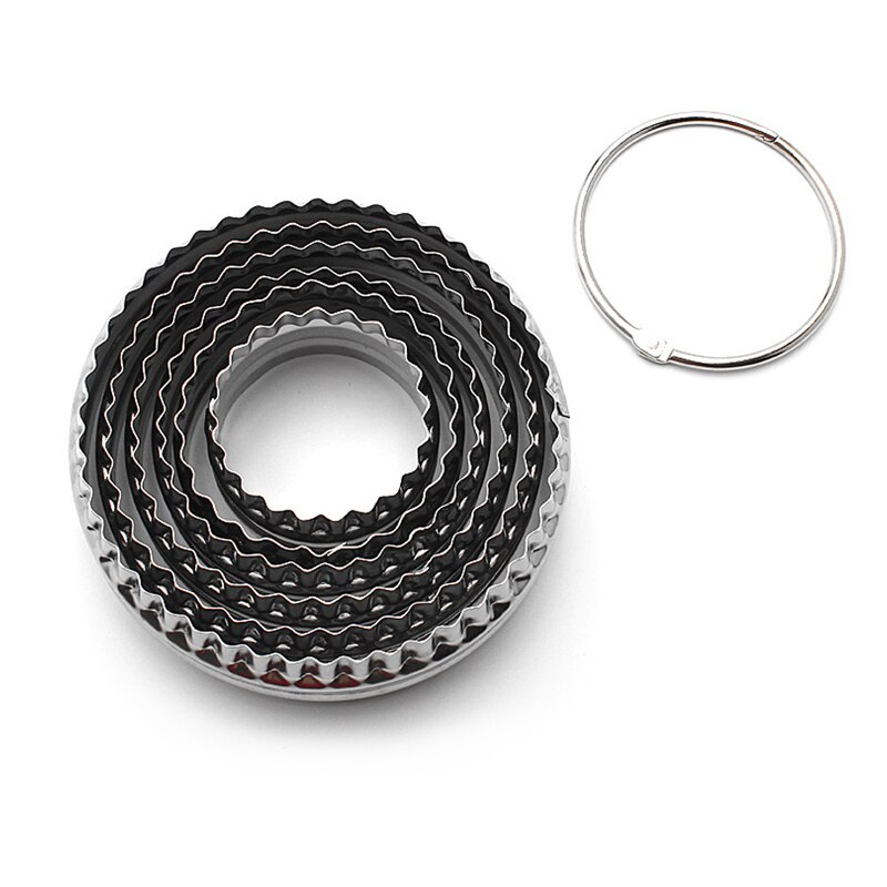 Emporte-pièce métallique carré ou rond, 6 pièces, double face, pour pâte à gâteau Fondant, Diy, 115