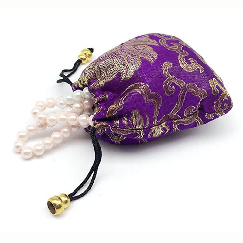 20Stck 11x11cm die Seide Tasche Kordel tasche Mischfarben Halskette Armbinde Perlen Taschen Schmuck Verpackung Weihnachten/ hochzeit Tasche