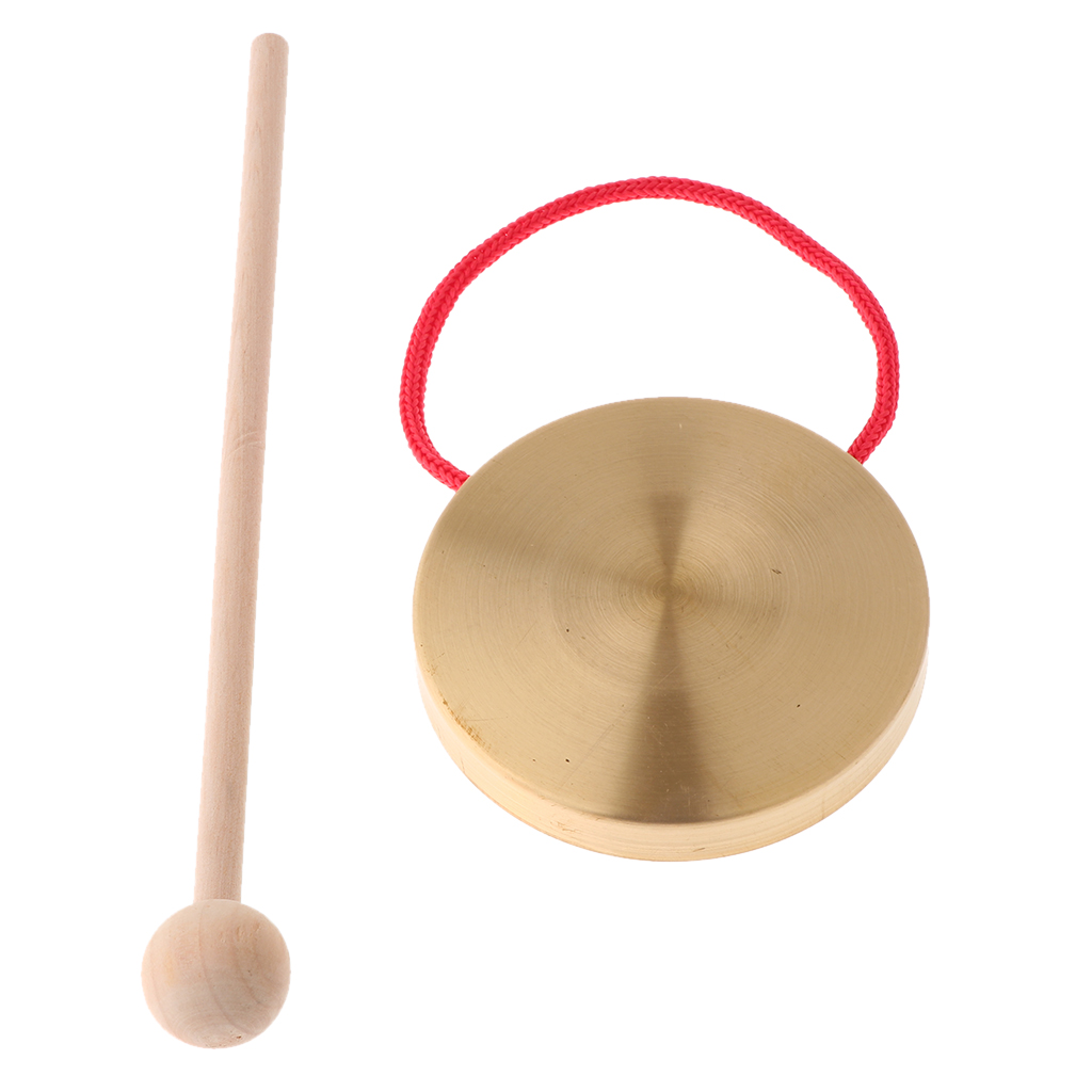 Mini gongs tamburin bækken percussion musikinstrumenter til børn babyer jul fødselsdag  (10cm)