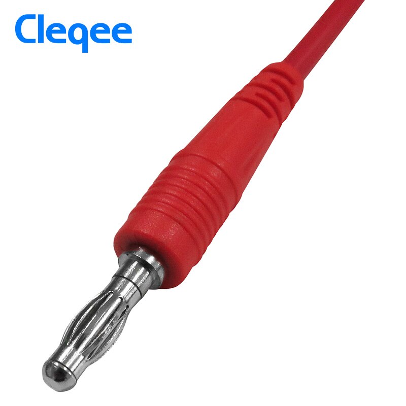 Anbau P1040 1Set 1M 4mm Silicone Banana Plug To Crocodile Alligator Clip Test Probe Lead Wire