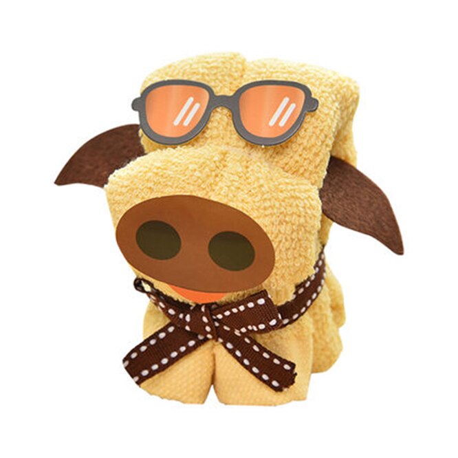 2 Stuks 30*30Cm Leuk Varken Vorm Zachte Handdoek Creatieve Gezicht Haar Hand Handdoek Party bruiloft Persent Verjaardag Kerstcadeaus