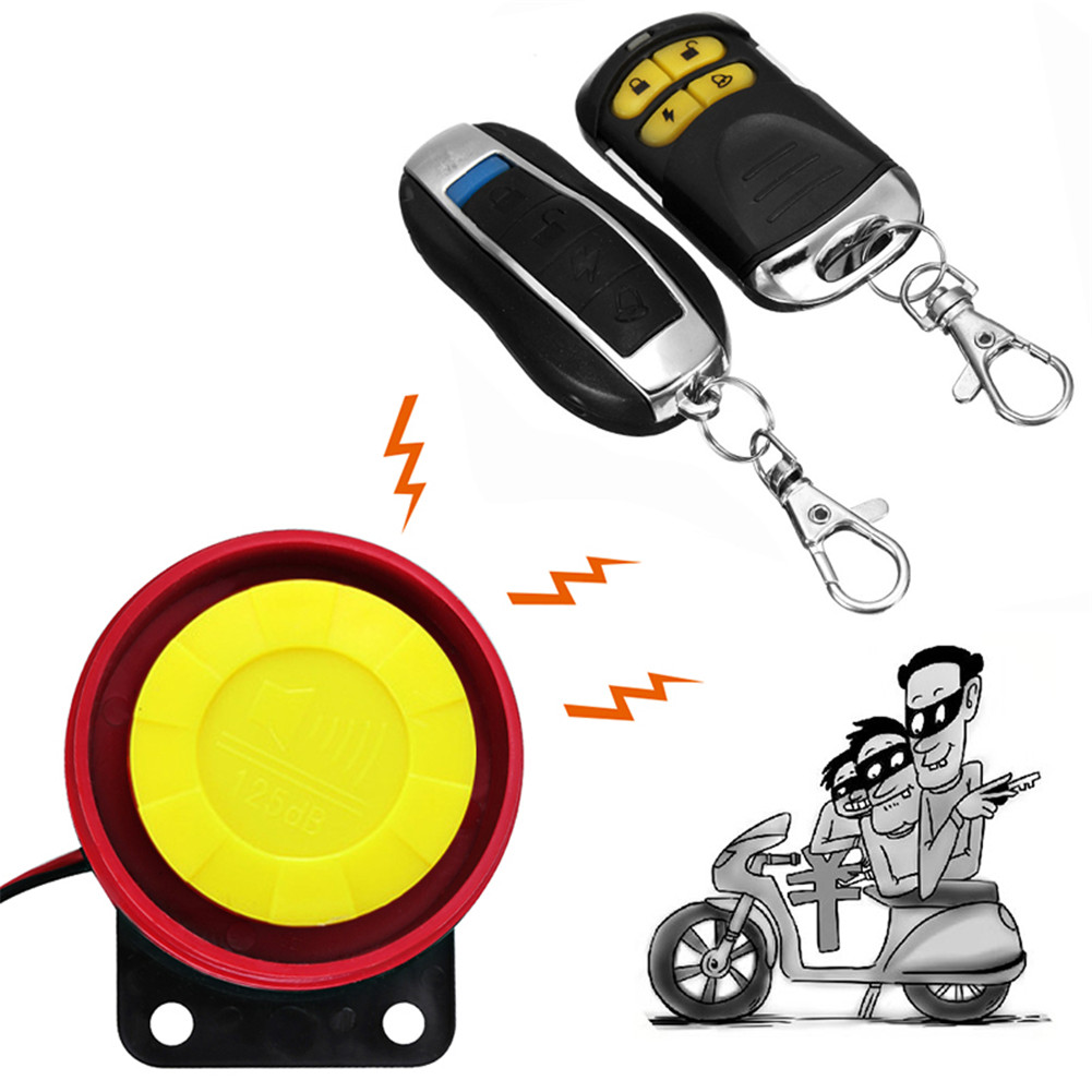 12V Fernbedienung Dual Control Alarm Motorrad Sicherheit System Motorrad Diebstahl Schutz Bike Moto Roller Motor Alarm System