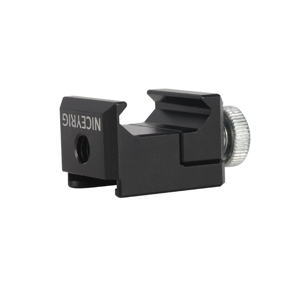 Niceyrig Nato Rail Clamp with Cold Shoe Mount Adaptor