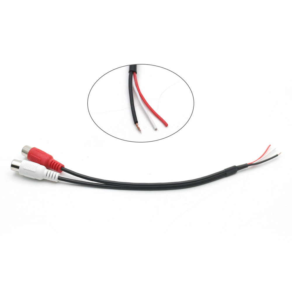 Universal DIY 4 6 8 10 12 Pin RCA Audio Video Wire Harness Camera AUX AV IN Out Cable Adapter Wiring Connector Android Car Radio: Blue