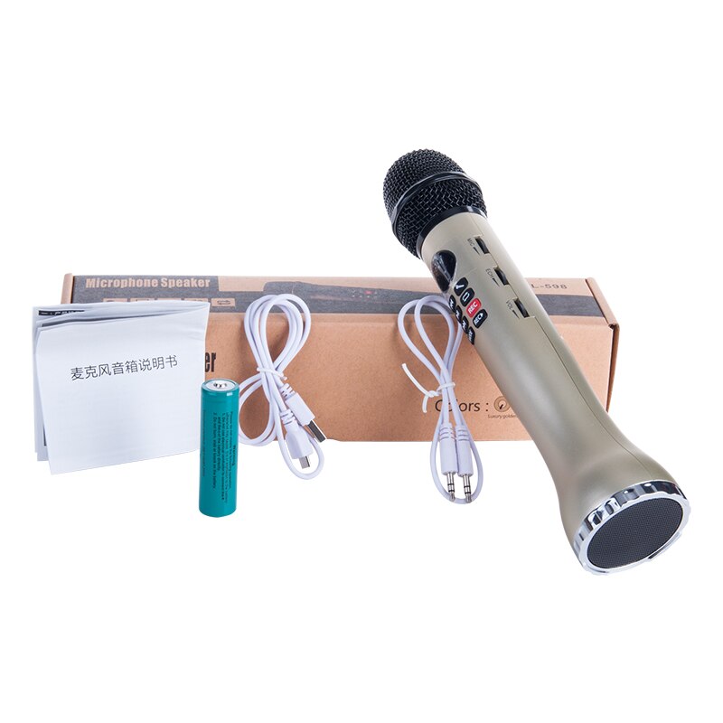 Professionele Karaoke Microfoon 3 In 1 Opname Draadloze Speaker Met Bluetooth Voor Telefoon Foripad Condensator Microfoon Microfon