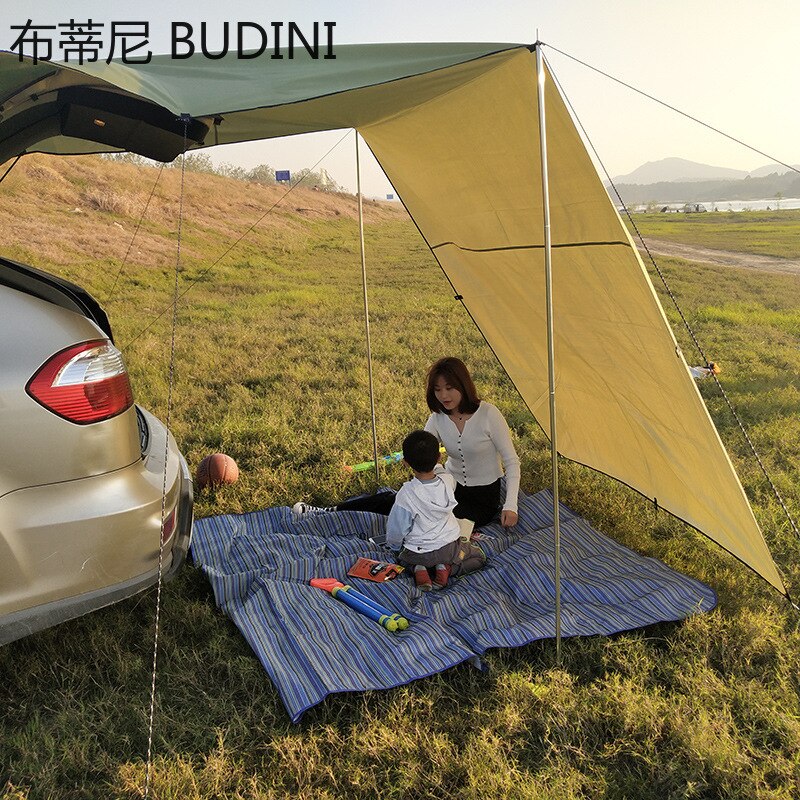 Portable Automobile Rooftop Rain Canopy camper trailer Shelter Shade Camping Side Car Roof Top Tent Awning Waterproof UV
