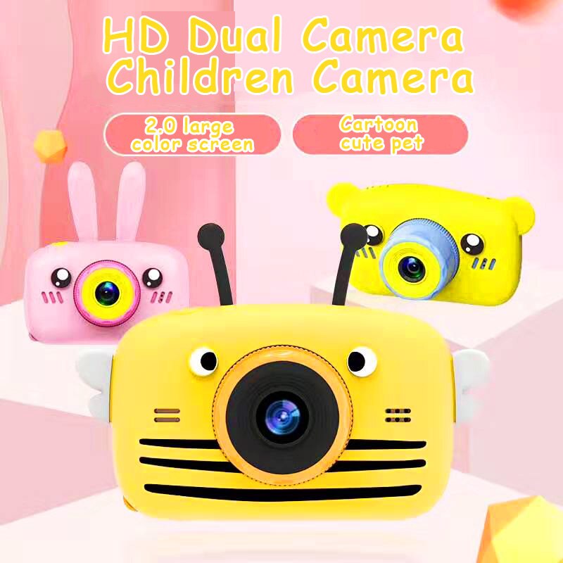 Kids Video Camera Speelgoed Kid Digitale Camera Kinderen Mini Leuke Video Camera 2.0Inch Nemen Foto 1080P Hd Jongens meisje Verjaardag Cadeaus