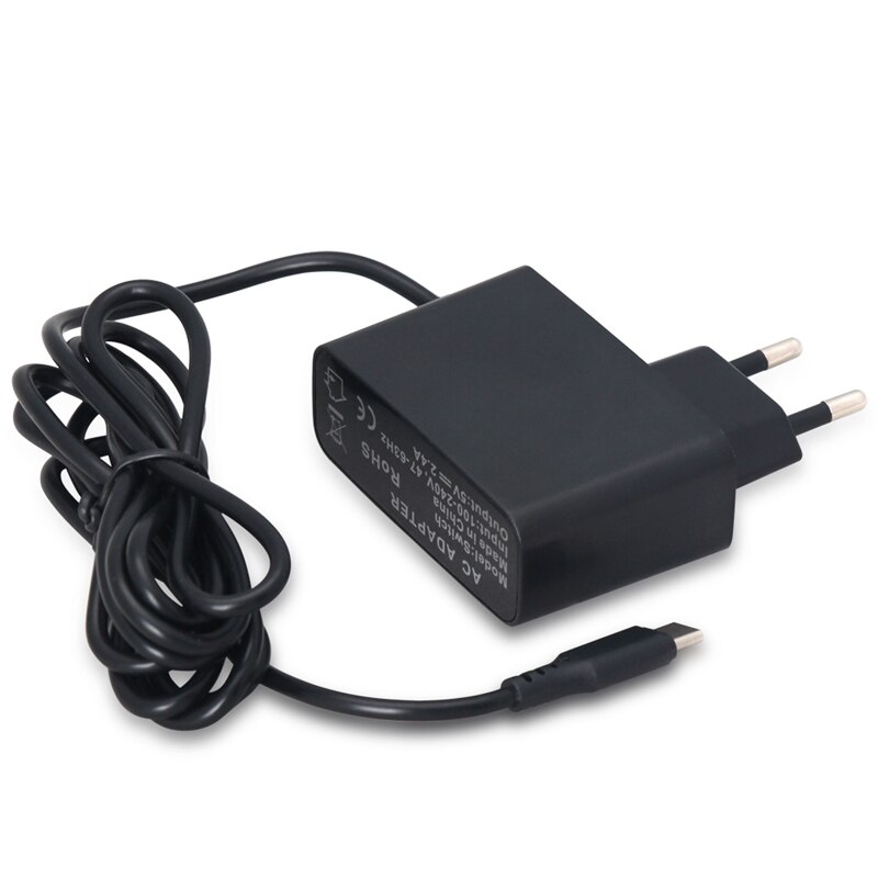 1pc AC Wall Adapter Charger For Nintend Switch NS Game Console EU Plug Charger Adapter Charging Power Supply Home Travel Use