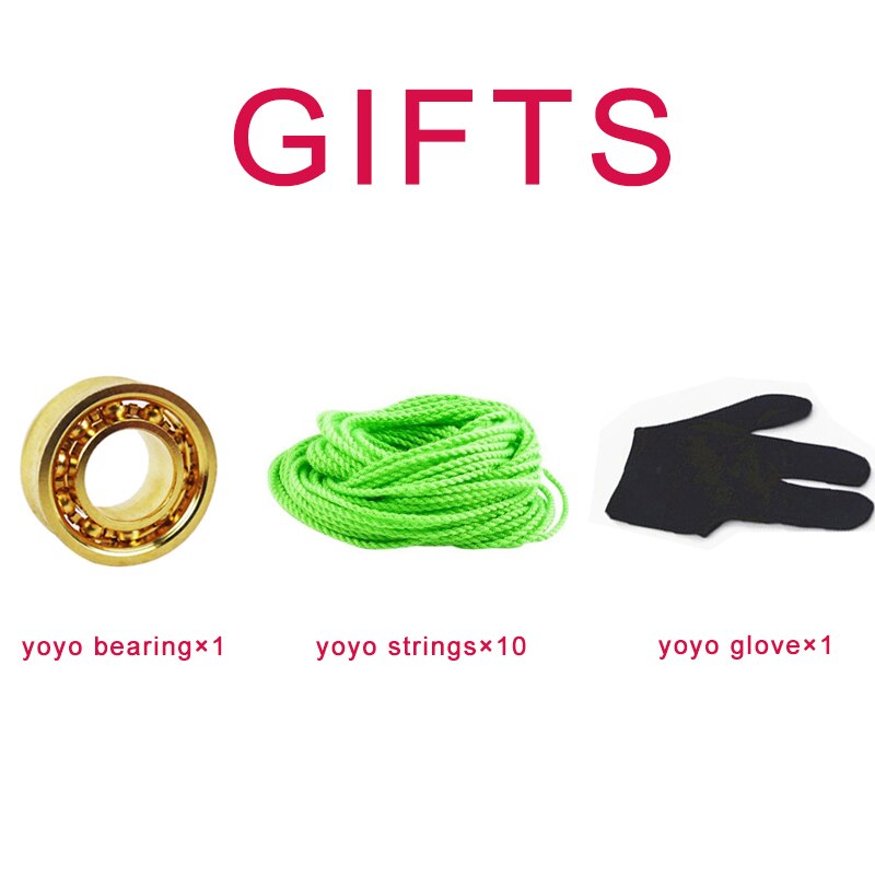 YOYOAPARTMENT Rattlesnake YOYO 1A 3A 5A 7075 aluminum alloy metal professionnel yoyo