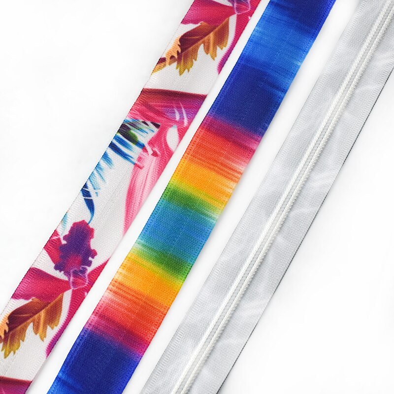 2/4M 5# Printed Invisible Nylon Zippers Handbag Travel Bag Plastic Sewing Zipper Zips Repair DIY Luggage Garment Accessories