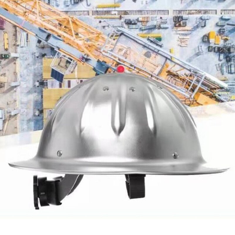 Aluminum Alloy Safety Cap Engineering Workshop Wear Resistant Puncture Prevention Impact Resistant Lightweight Protective Cap