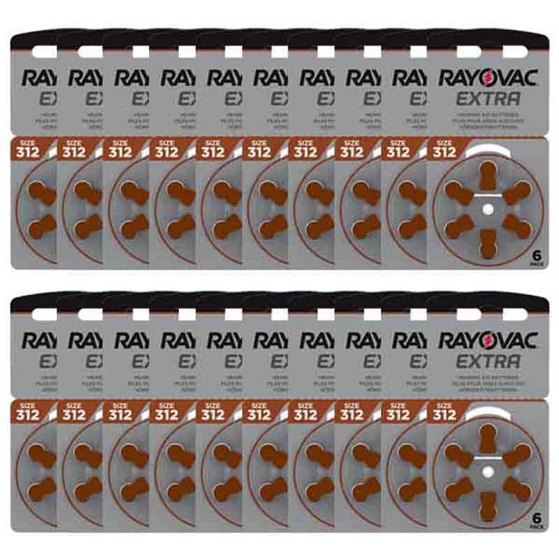 Pila Rayovac Extra Advanced 312 Botón – Pack De 6 Unidades – Web Electro
